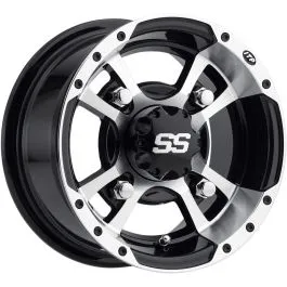 ITP 1028336404B WHEEL SS ALLOY S112 SPORT MACHINED FINISH 10X5 BOLT PATTERN 4/156 OFFSET 3+2