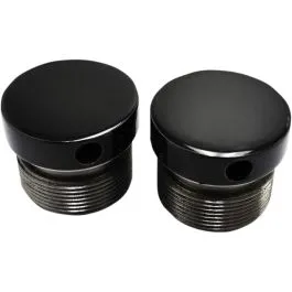 LA CHOPPERS LA-7504-39B 39MM FLUSH MOUNT FORK CAPS - BLACK
