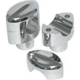 LA CHOPPERS LA-7404-01 MOHAWK HEFTY RISERS FOR 1 1/4' HANDLEBARS 1.5' RISE CHROME UNIVERSAL