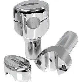 LA CHOPPERS LA-7404-03 MOHAWK HEFTY RISERS FOR 1 1/4' HANDLEBARS 3' RISE CHROME UNIVERSAL