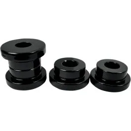 LA CHOPPERS LA-7400-50B SOLID RISER BUSHINGS BLACK HD