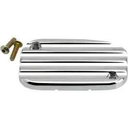 JOKER MACHINE 08-005C COVER HYDRAULIC CLUTCH MASTER CYLINDER FINNED CHROME