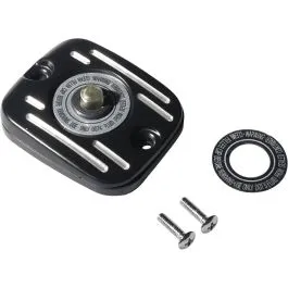 DRAG SPECIALTIES 78150 BLACK MASTER CYLINDER COVER FOR '05 - '17 BIG TWIN