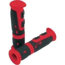 PRO GRIP PA096422RO02 GRIPS DOUBLE DENSITY ATV 964 CLOSED END BLACK/RED