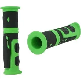 PRO GRIP PA096422VE02 GRIPS DOUBLE DENSITY ATV 964 CLOSED END BLACK/GREEN