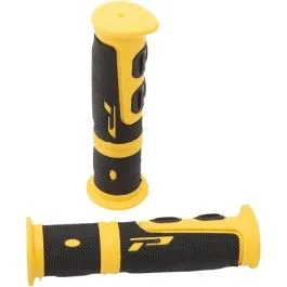 PRO GRIP PA096422GI02 GRIPS DOUBLE DENSITY ATV 964 CLOSED END BLACK/YELLOW