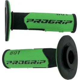 PRO GRIP PA080100NEVE GRIPS DOUBLE DENSITY OFFROAD 801 CLOSED END BLACK/GREEN