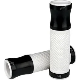 DRIVEN RACING D3BK/WT D3 GRIP COMPLETE / 22MM 7/8') / BLACK- WHITE