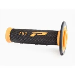 PRO GRIP PA079100AC02 GRIPS DOUBLE DENSITY OFFROAD 791 CLOSED END BLACK/ORANGE