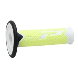 PRO GRIP PA078800WGFN GRIPS TRIPLE DENSITY OFFROAD 788 CLOSED END WHITE/BLACK/FLUO YELLOW