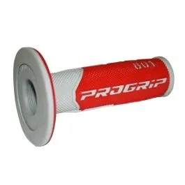 PRO GRIP PA080100GRRO GRIPS DOUBLE DENSITY OFFROAD 801 CLOSED END RED/GRAY