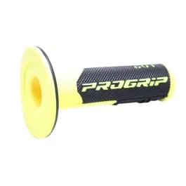 PRO GRIP PA080100GF02 GRIPS DOUBLE DENSITY OFFROAD 801 CLOSED END BLACK/FLUO YELLOW