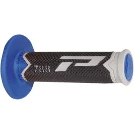 PRO GRIP PA078800TGAZ GRIPS TRIPLE DENSITY OFFROAD 788 CLOSED END GRAY/TM BLUE/BLACK