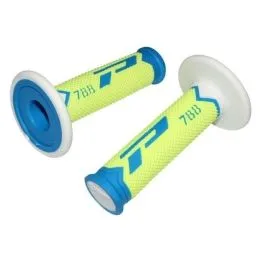 PRO GRIP PA078800AGFB GRIPS TRIPLE DENSITY OFFROAD 788 CLOSED END BLUE/FLUO YELLOW/WHITE