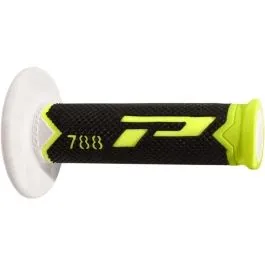 PRO GRIP PA078800GFNW GRIPS TRIPLE DENSITY OFFROAD 788 CLOSED END FLUO YELLOW/BLACK/WHITE