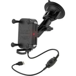 RAM MOUNT RAM-B-166-UN12W TOUGH-CHARGE WATERPROOF WIRELESS CHARGING SUCTION CUP MOUNT