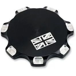 JOKER MACHINE 09-040BB GAS CAP BILLET UNION JACK BLACK