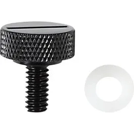 DRAG SPECIALTIES 370298 SEAT KNOB BLK SLOT 1/4-20