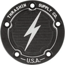 THRASHIN SUPPLY CO. TSC-3026-4 COVER POINT 5-HOLE DISHED BLACK