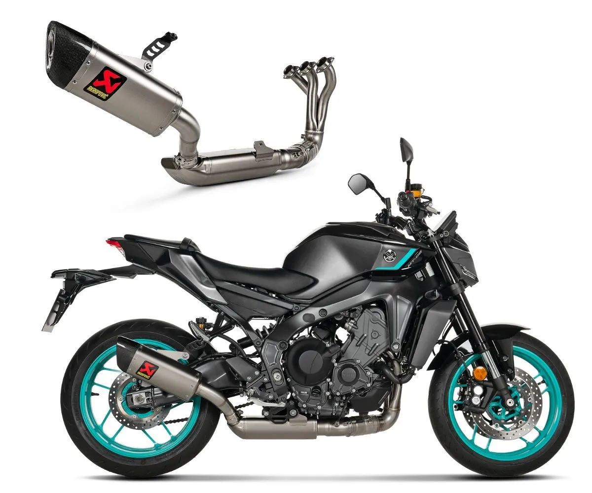 Impianto Di Scarico Completo Omologato In Titanio/inox Akrapovic Per Yamaha Mt 09 Fz 09 2021 > 2024-S-Y9R15-HAPT/2-415929