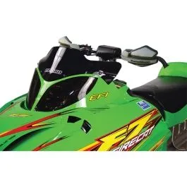 POWERMADD 12410 WINDSHIELD COBRA 7' POLYCARBONATE CUSTOM REPLACEMENT BLACK