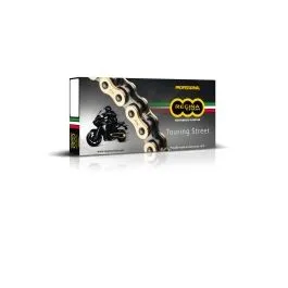 REGINA 136ZRT/00A 530/136 ZRT 136 RIVET LINK 530 Z-RING PERFORMANCE REPLACEMENT DRIVE CHAIN / GOLD | BLACK / STEEL