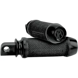 PERFORMANCE MACHINE 0035-0094-B FOOTPEG SETS ELITE BLACK STRAIGHT MALE MOUNT