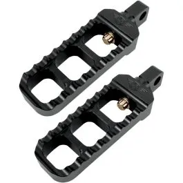 JOKER MACHINE 08-61-1B FOOT PEGS SERRATED NARROW ALUMINUM BLACK