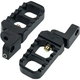 JOKER MACHINE 08-642-3B FOOT PEGS SERRATED STUBBY BLACK