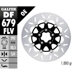 GALFER DF679FLV BRAKE DISC FLOAT ROUND