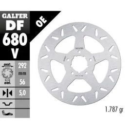 GALFER DF680V BRAKE DISC FIXED ROUND