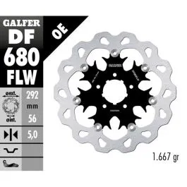 GALFER DF680FLW BRAKE DISC FLOAT WAVE
