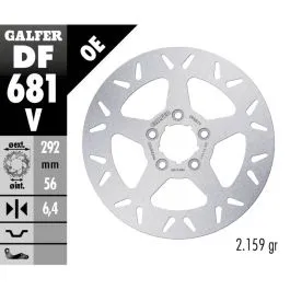 GALFER DF681V BRAKE DISC FIXED ROUND