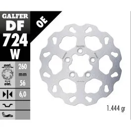 GALFER DF724W BRAKE DISC FIXED WAVE