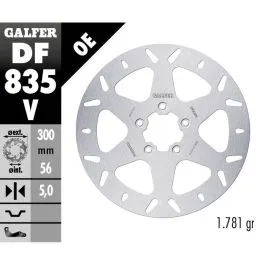 GALFER DF835V BRAKE DISC FIXED ROUND