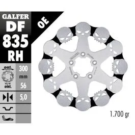GALFER DF835RH BRAKE DISC FIXED SKULL