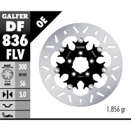 GALFER DF836FLV BRAKE DISC FLOAT ROUND