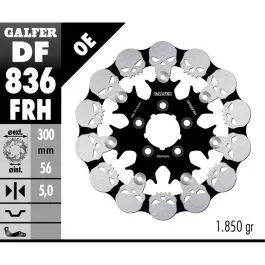 GALFER DF836FRH BRAKE DISC FLOAT SKULL