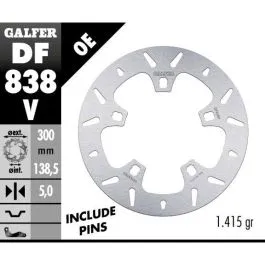 GALFER DF838V BRAKE DISC FIXED ROUND