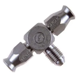 GOODRIDGE 5131-03C TEE FITTING REUSABLE FOR AN-03 HOSE STAINLESS-STEEL 1X MALE 3/8X24 JIC/UNF 2X AN-3 HOSE-CONNECTOR