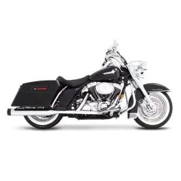 RINEHART RACING 500-0102 MUFFLER SLIP-ON 4' CHROME W/BLACK END CAPS