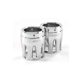 RINEHART RACING 900-0121 END CAPS MERGE 4' EXHAUST MOTO CHROME