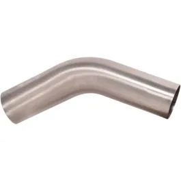 SPARK G9114 UNIVERSAL BENDED EXHAUST PIPE 45&DEG; DEGREE Ø 50MM STAINLESS STEEL