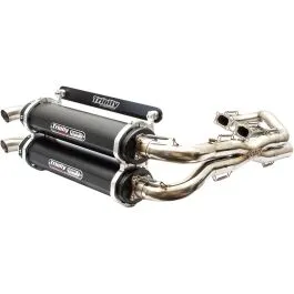 TRINITY RACING TR-4119D-BK DUAL EXHAUST SYSTEM BLACK