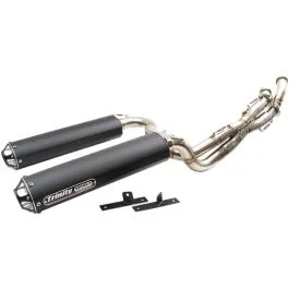 TRINITY RACING TR-4145D-BK FULL EXHAUST SYSTEM BLACK