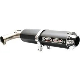 TRINITY RACING TR-4158S-BK SLIP-ON EXHAUST BLACK