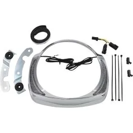 CIRO 45200 HEADLIGHT BEZEL FANG LED CHROME
