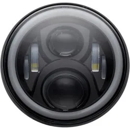 CUSTOM DYNAMICS CD-7-13-B HEADLAMP 7'LED HALO BLK