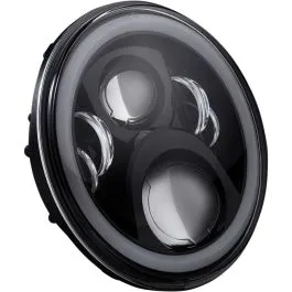 CUSTOM DYNAMICS CD-7-14-B HEADLAMP 7'LED HALO BLK