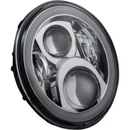CUSTOM DYNAMICS CD-7-14-C HEADLAMP 7'LED HALO CHR